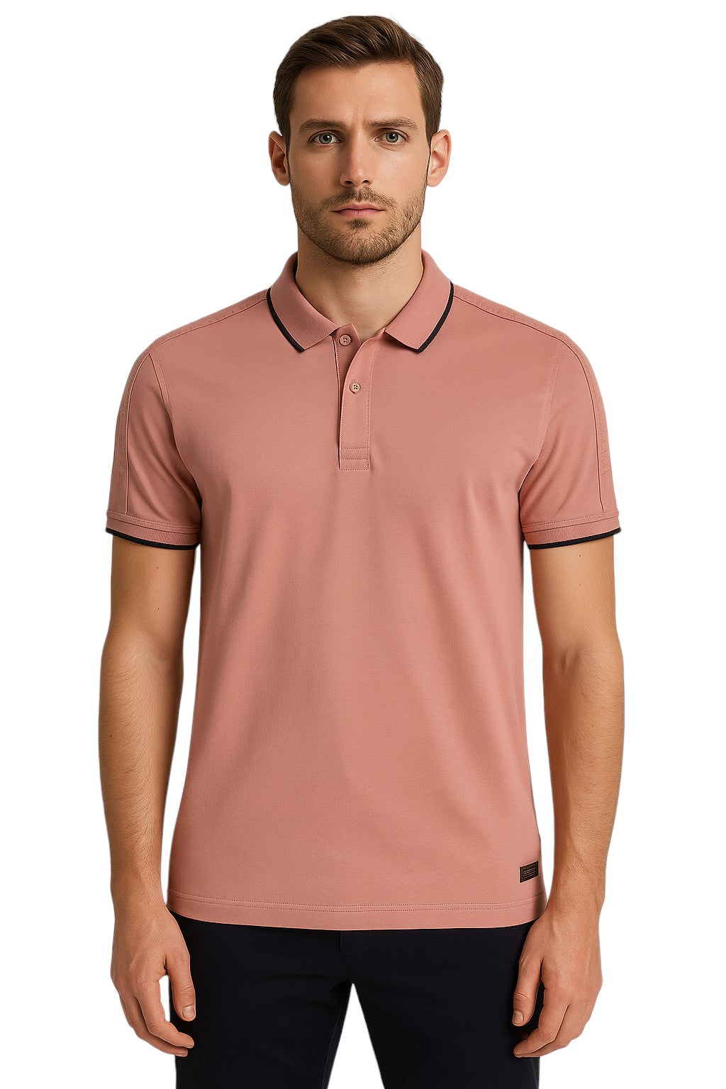 Polo liseré manches courtes