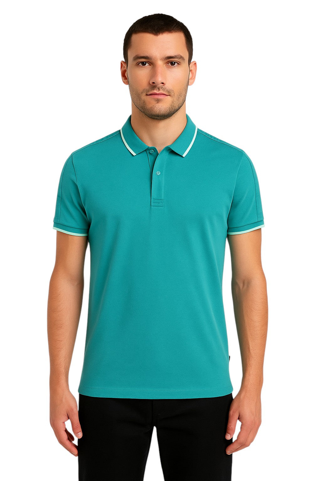 Polo liseré manches courtes