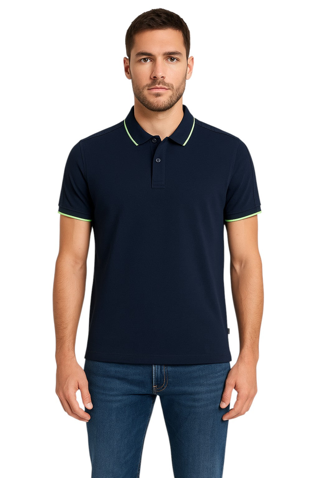 Polo liseré manches courtes