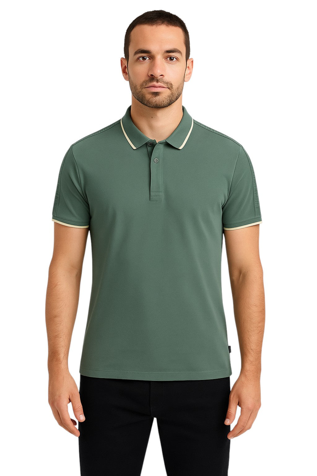 Polo liseré manches courtes