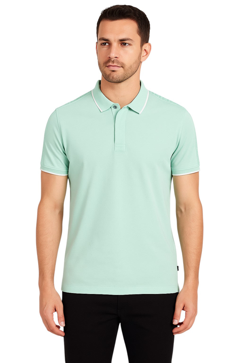 Polo liseré manches courtes