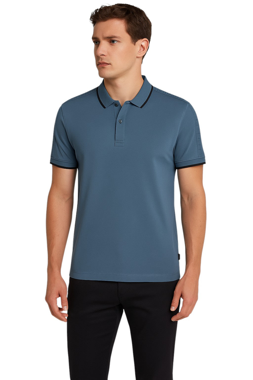 Polo liseré manches courtes