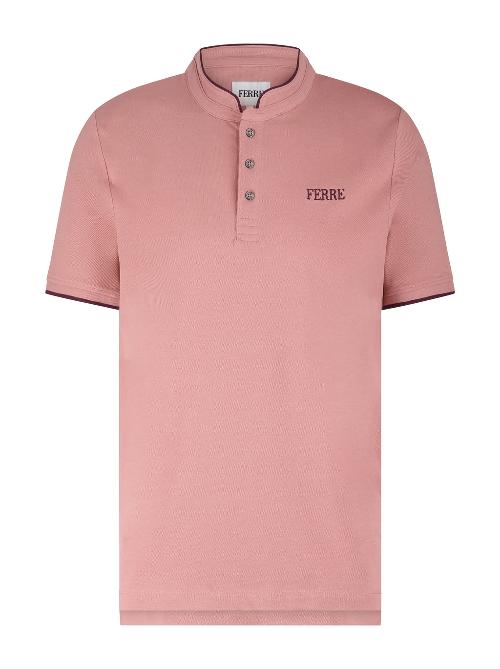 Polo manches courtes col mao