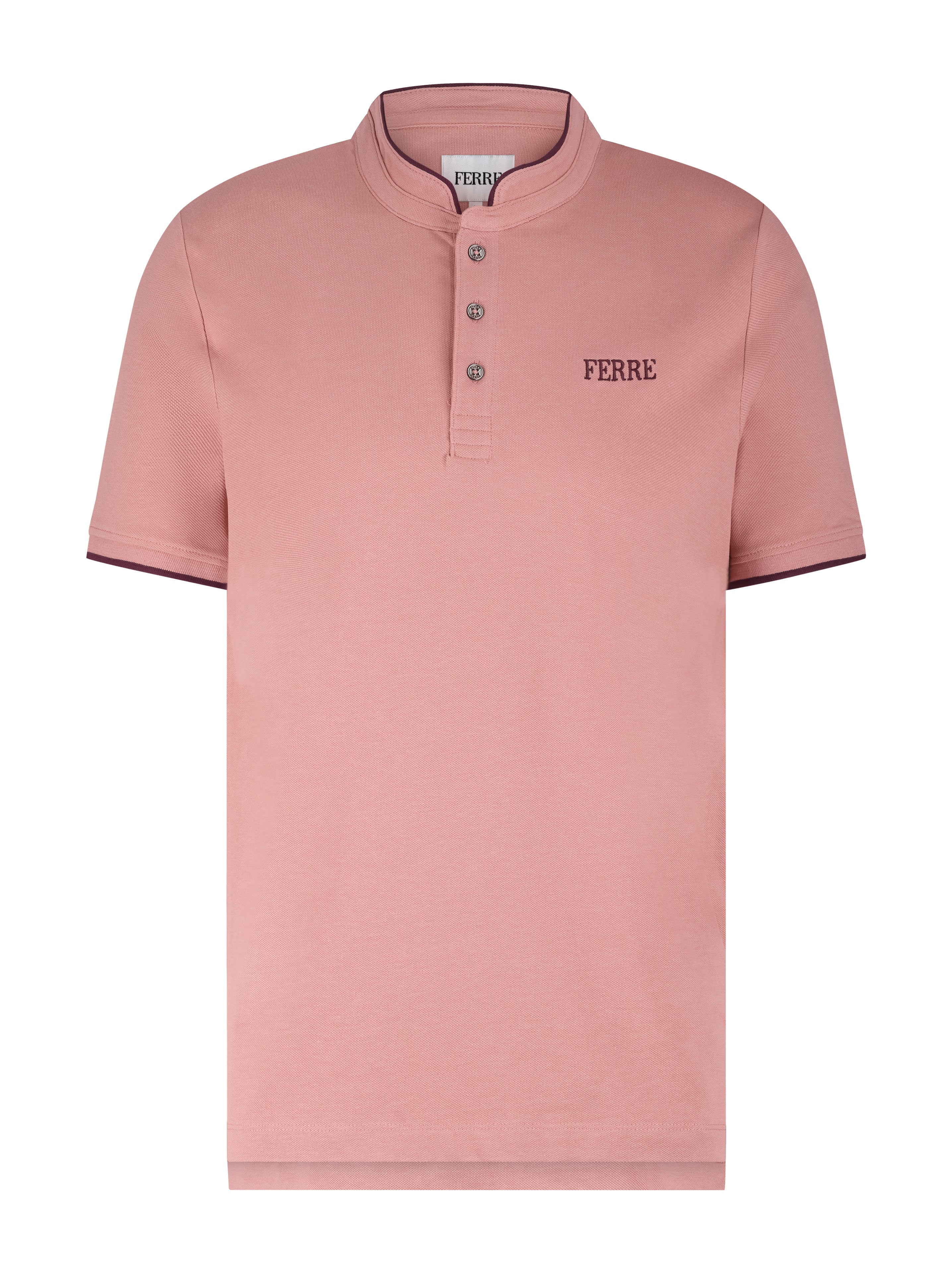 Polo manches courtes col mao