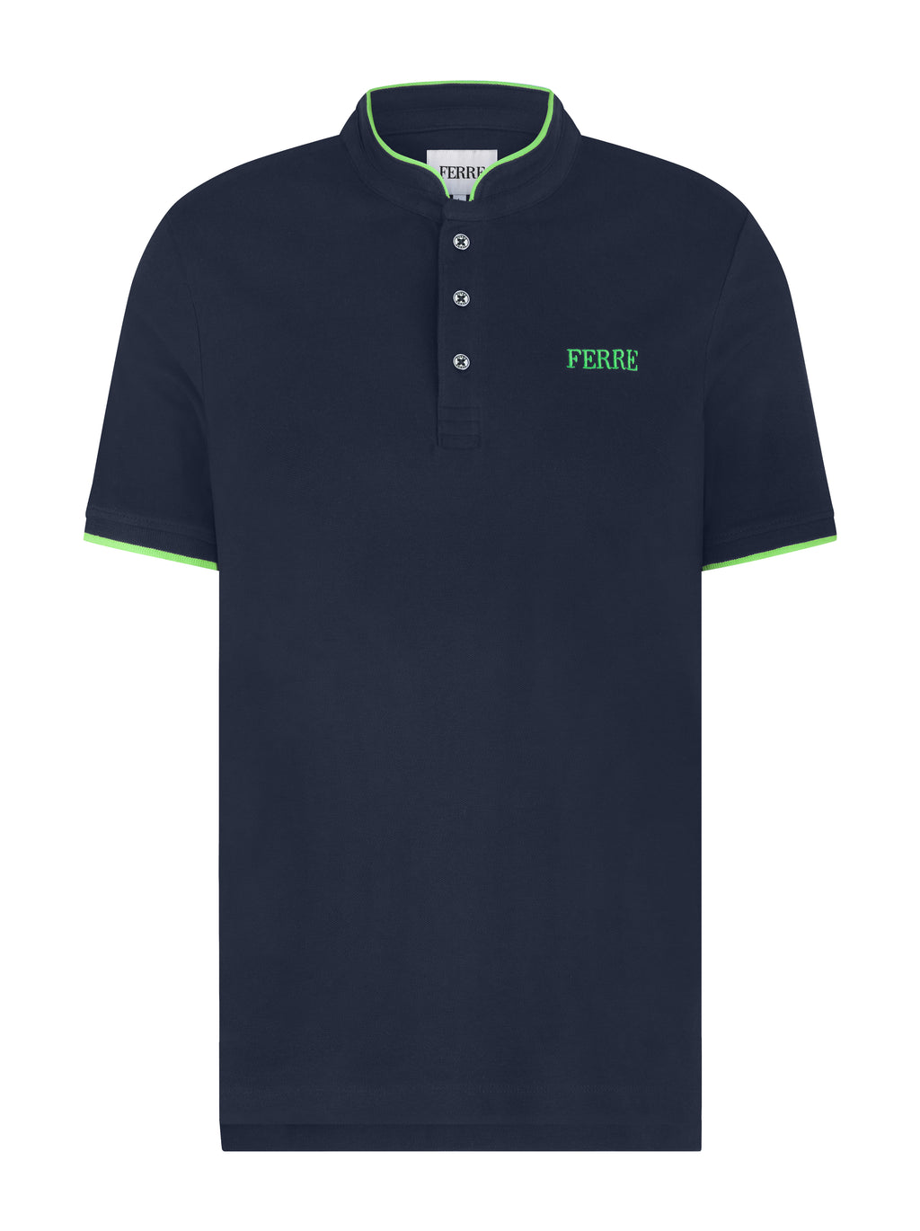 Polo manches courtes col mao