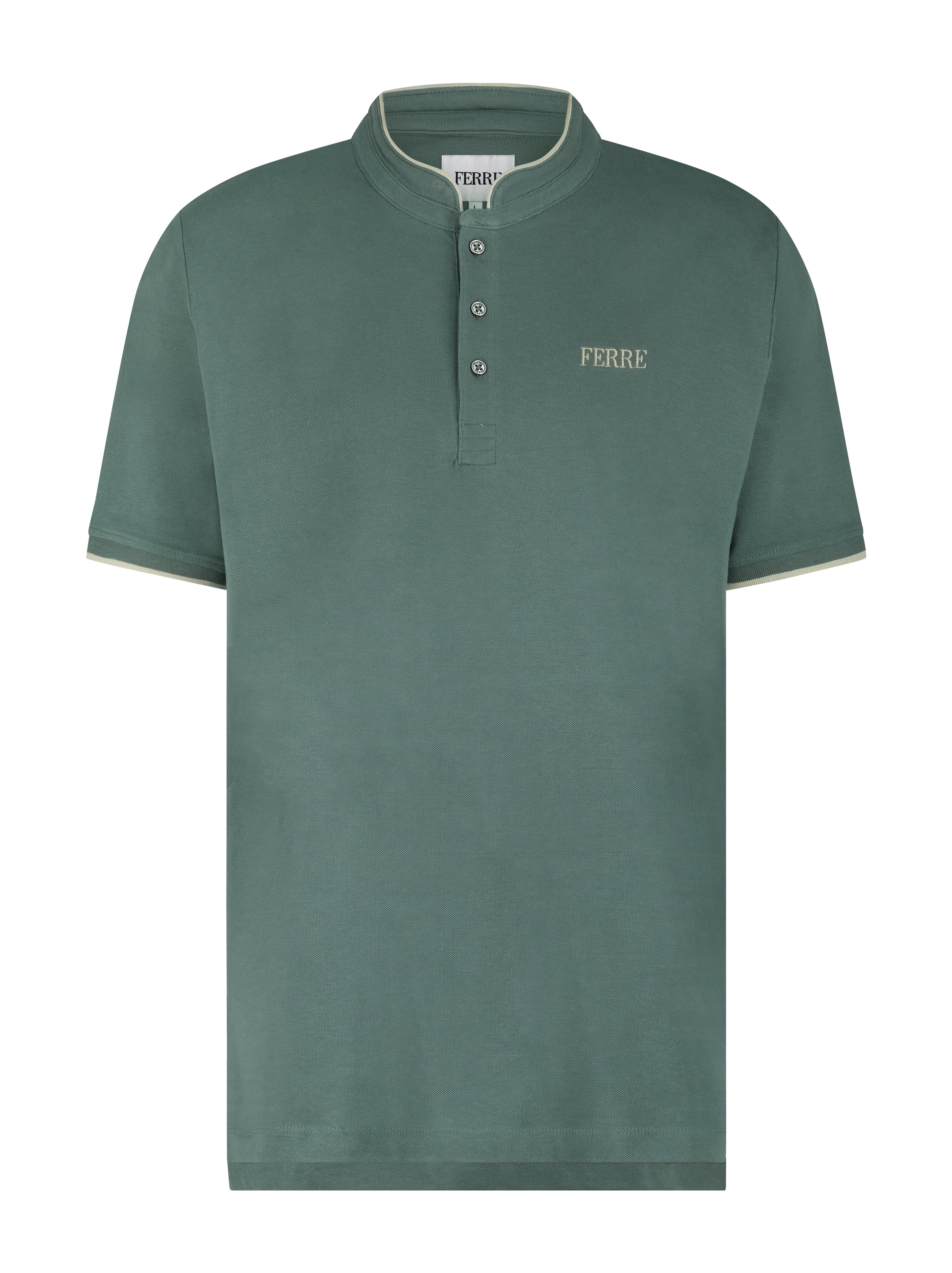 Polo manches courtes col mao