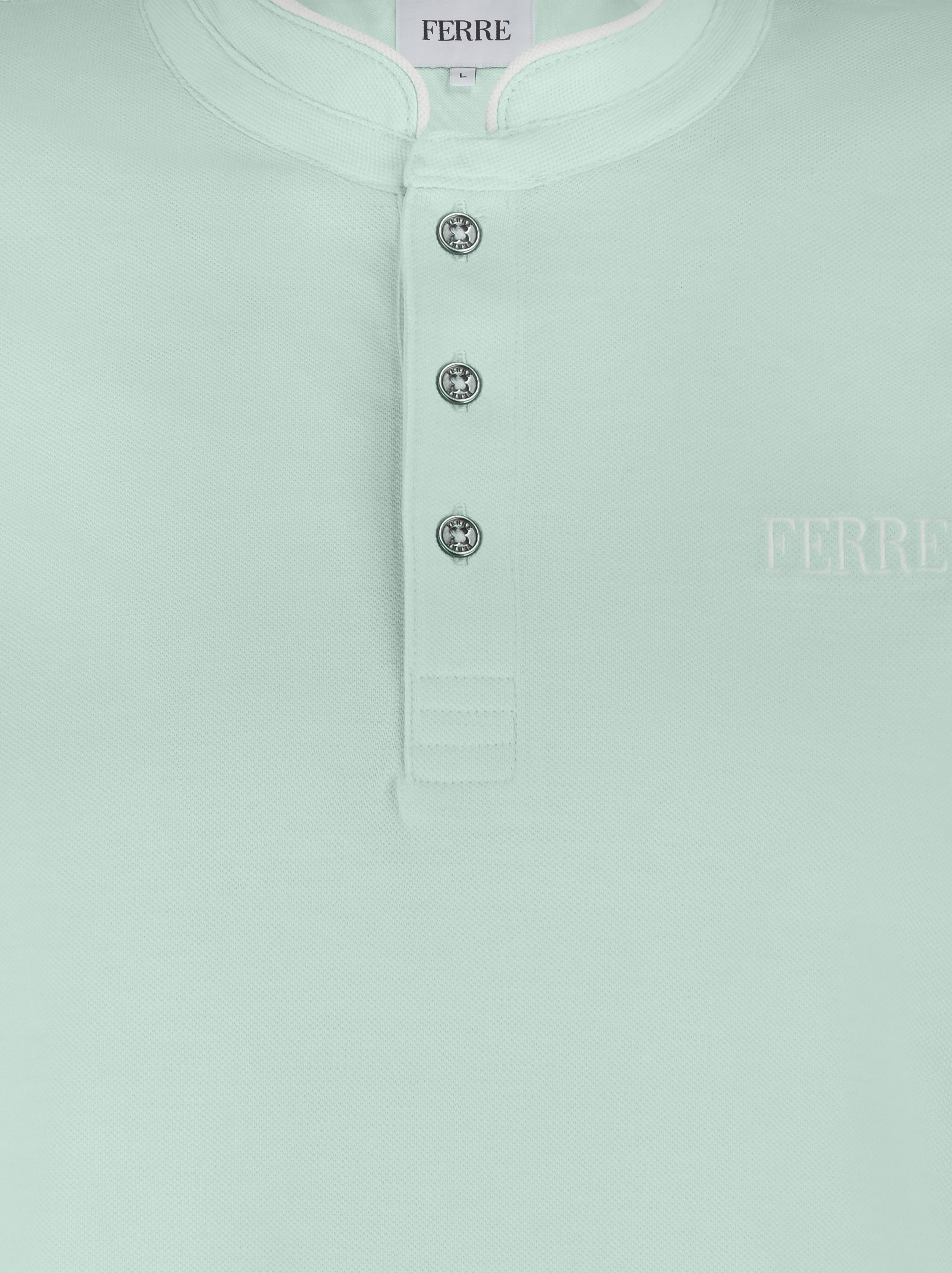 Polo manches courtes col mao