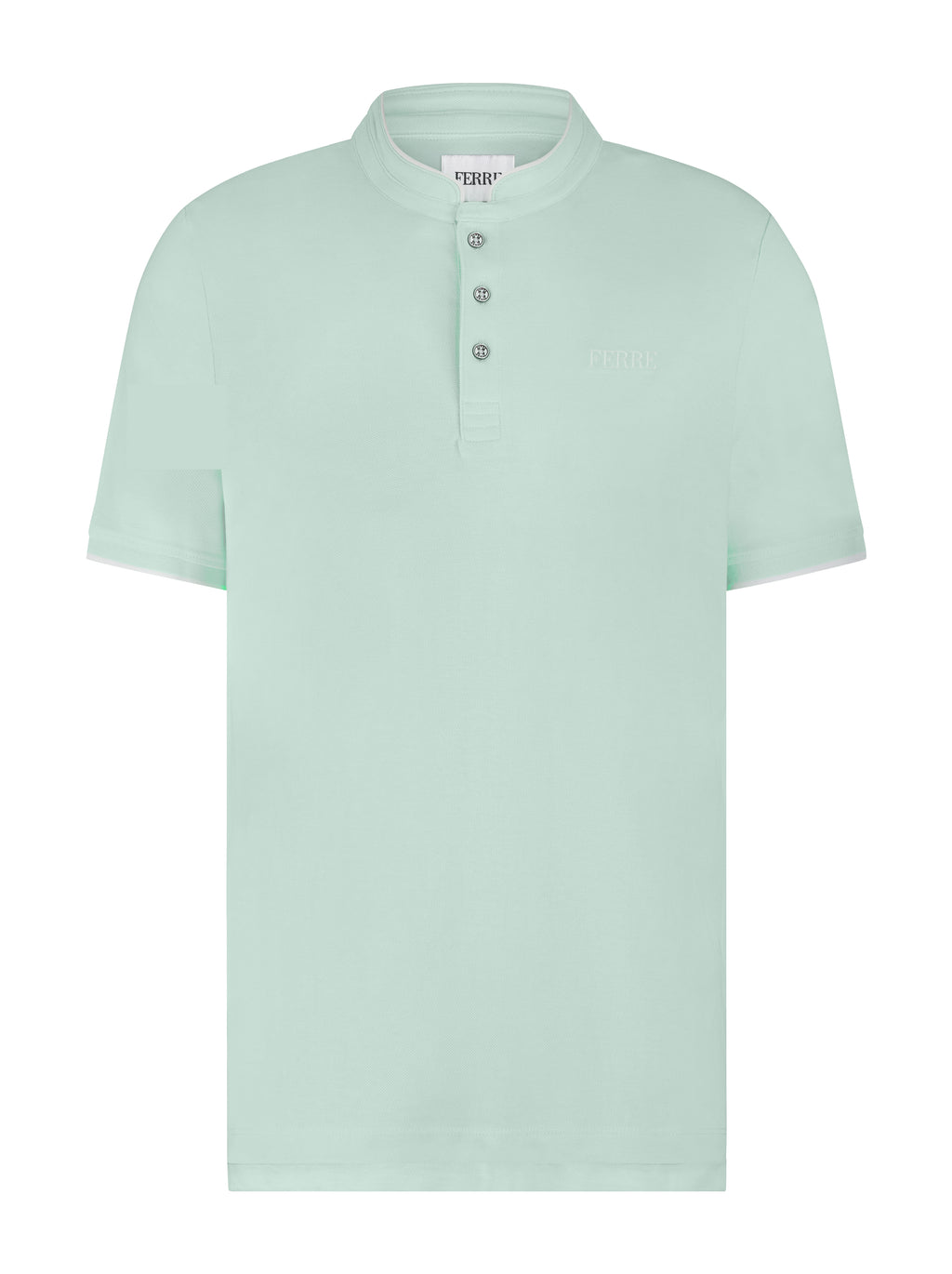 Polo manches courtes col mao