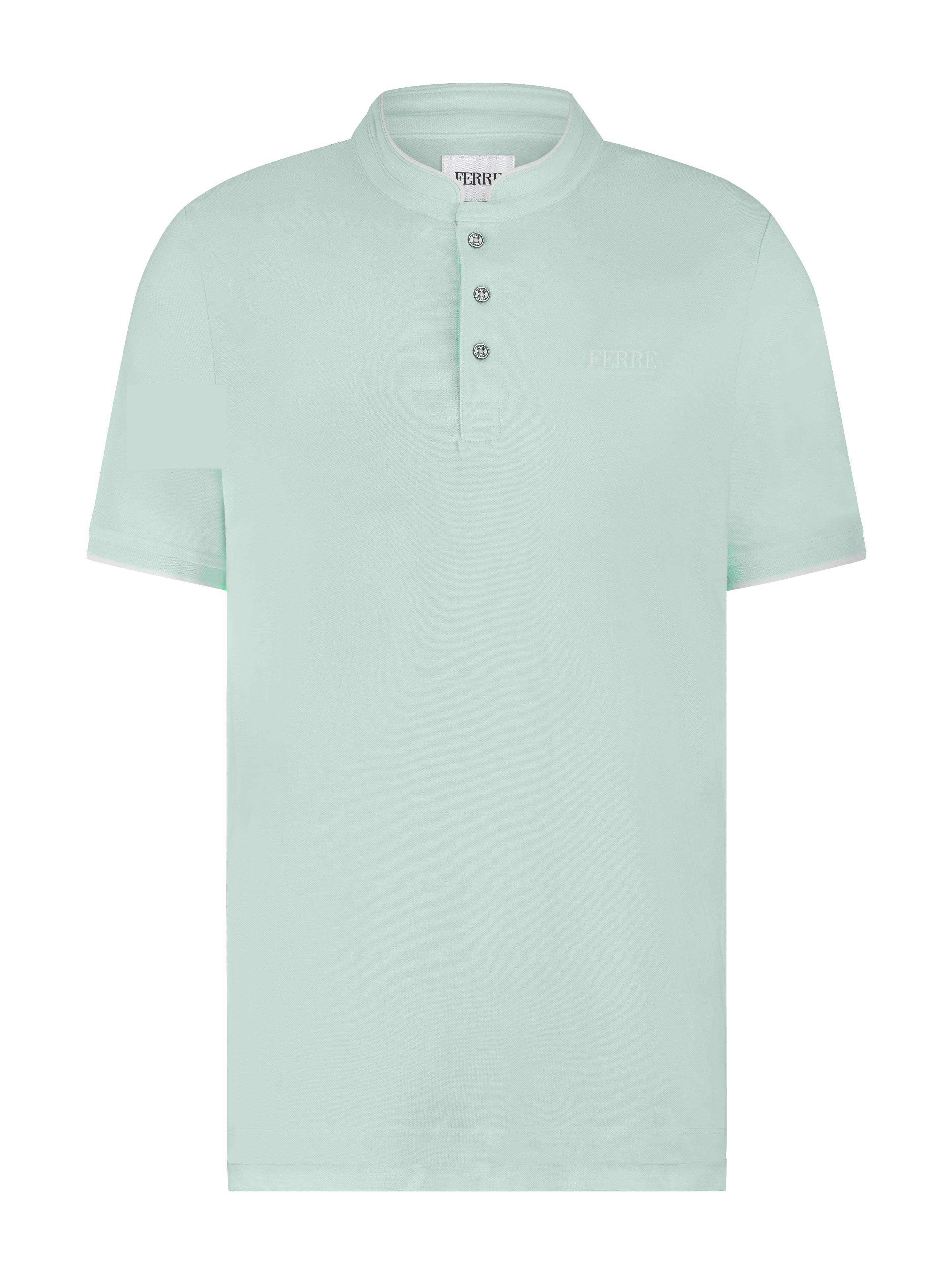 Polo manches courtes col mao