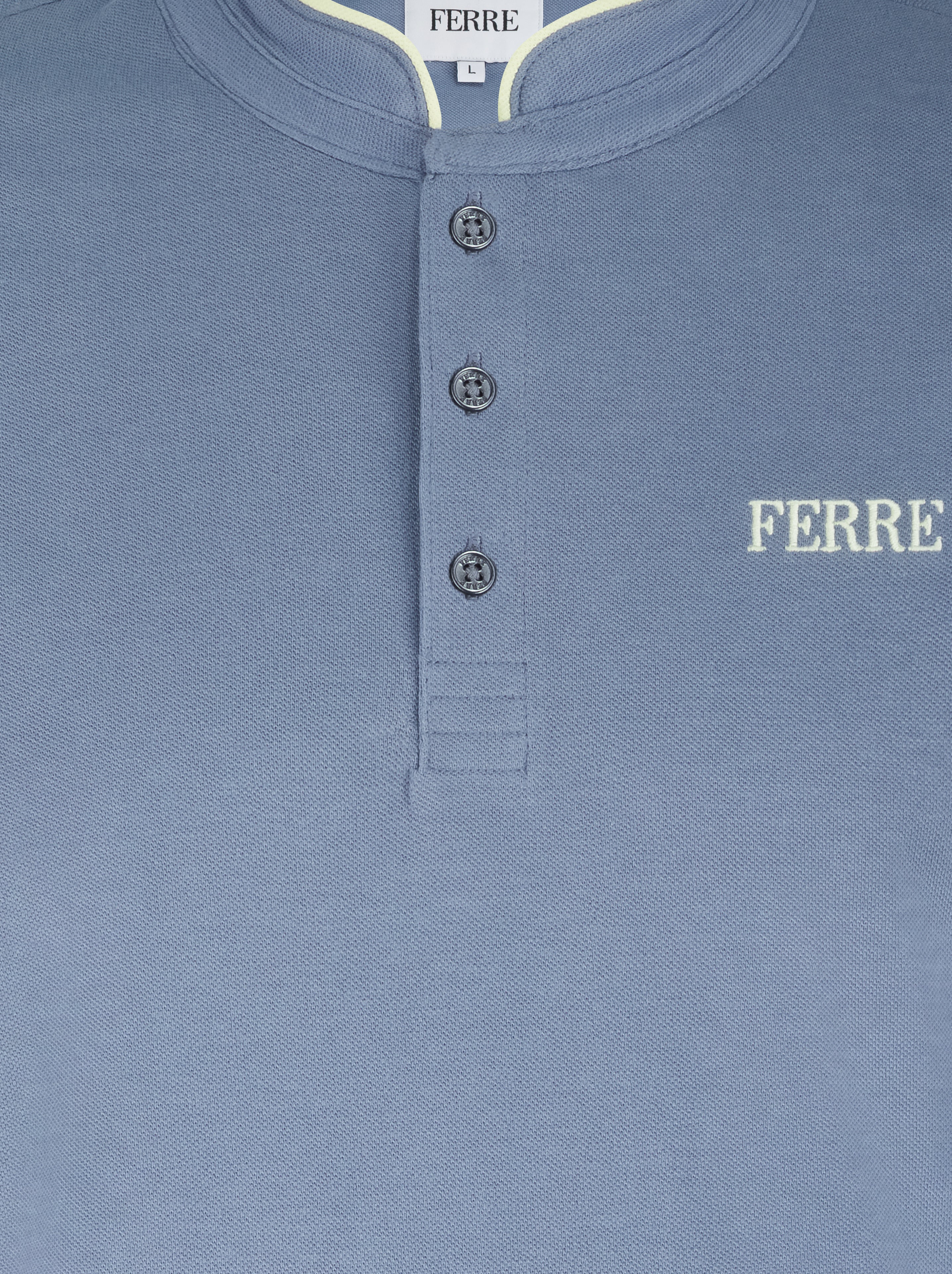 Polo manches courtes col mao