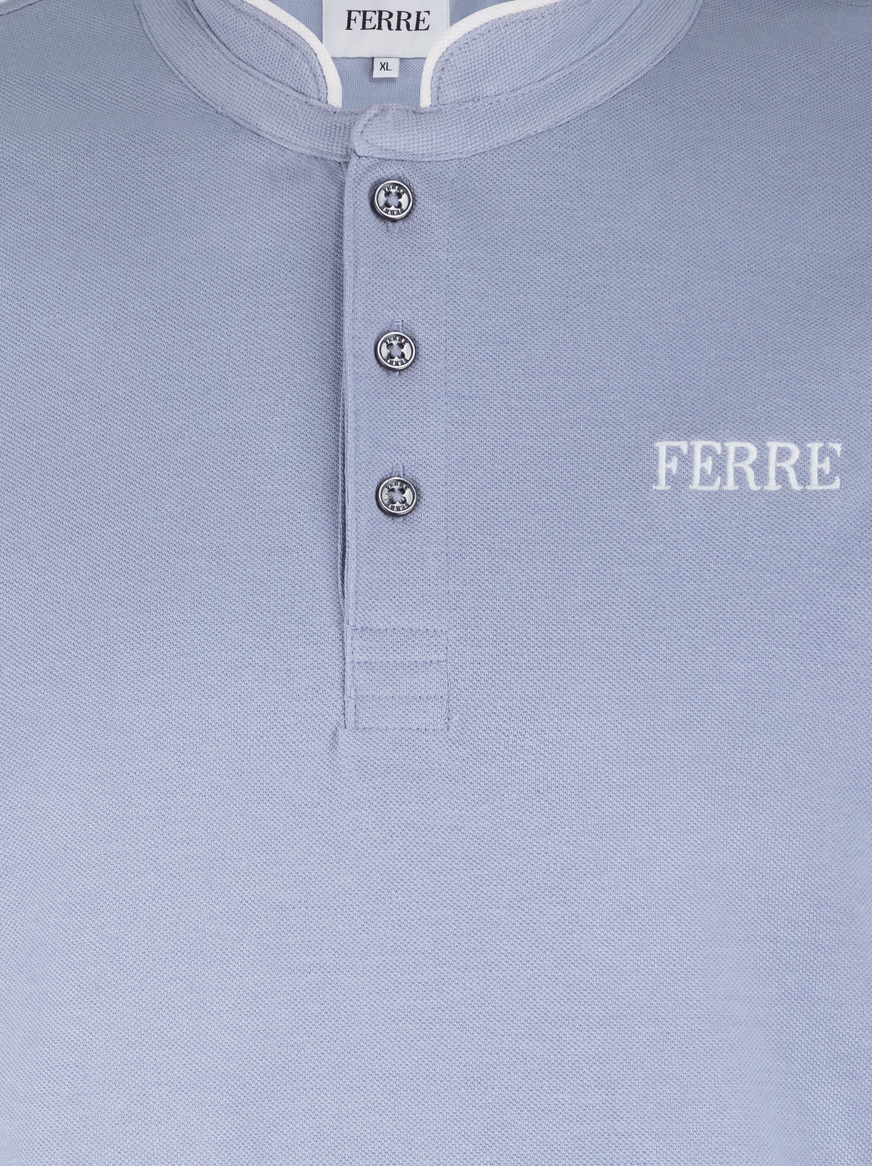 Polo manches courtes col mao