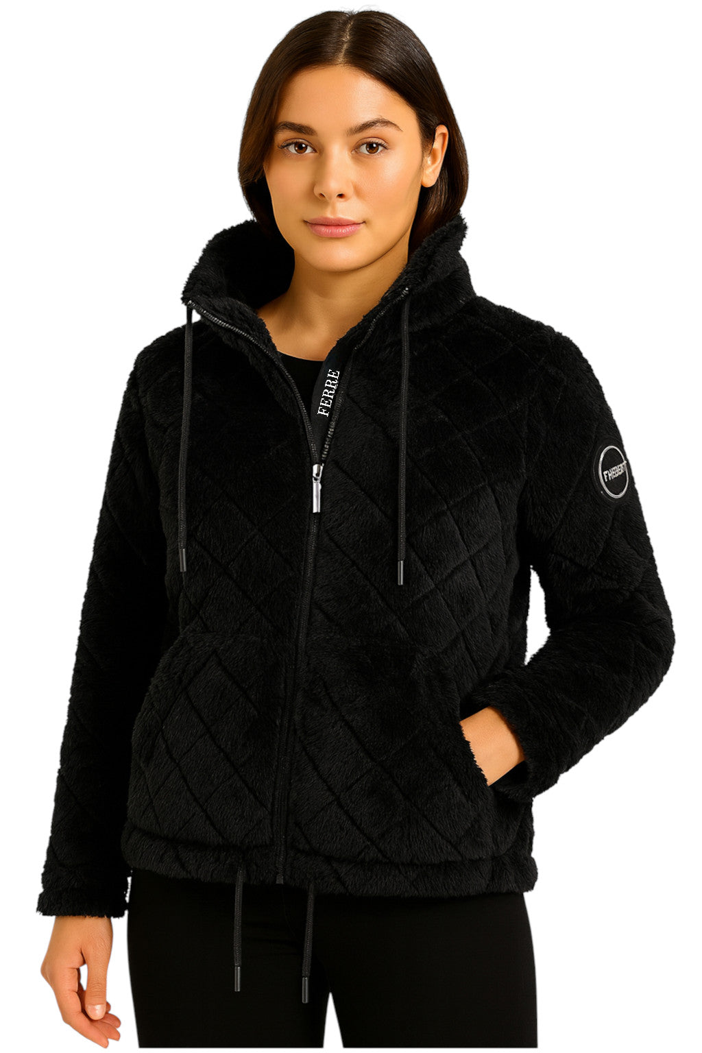 Veste polaire zippée à capuche femme