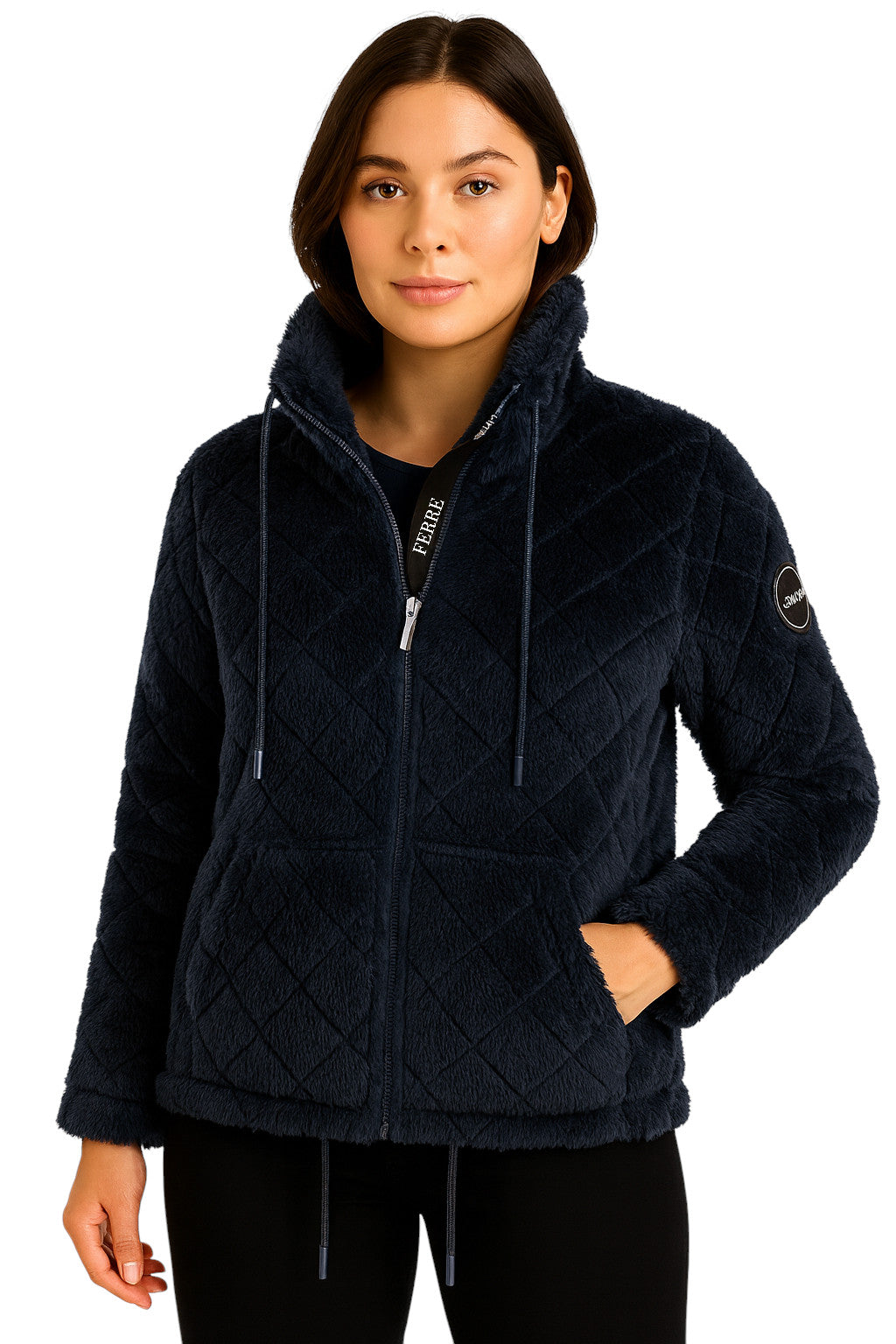 Veste polaire zippée à capuche femme