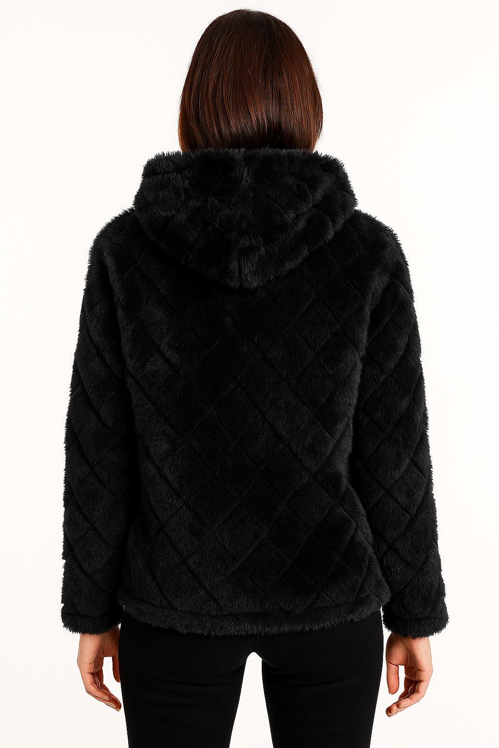 Gilet polaire femme à capuche