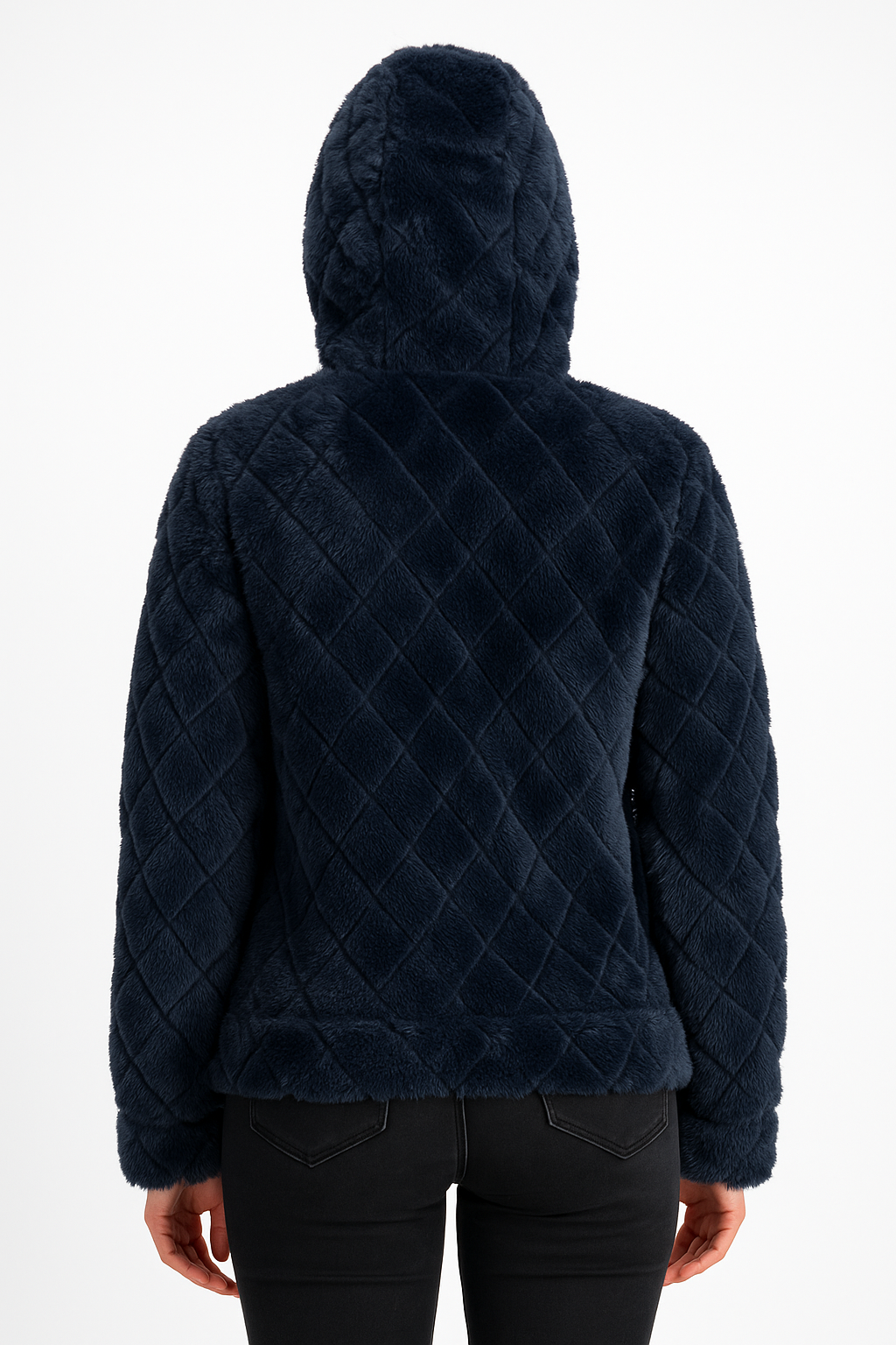 Gilet polaire femme à capuche