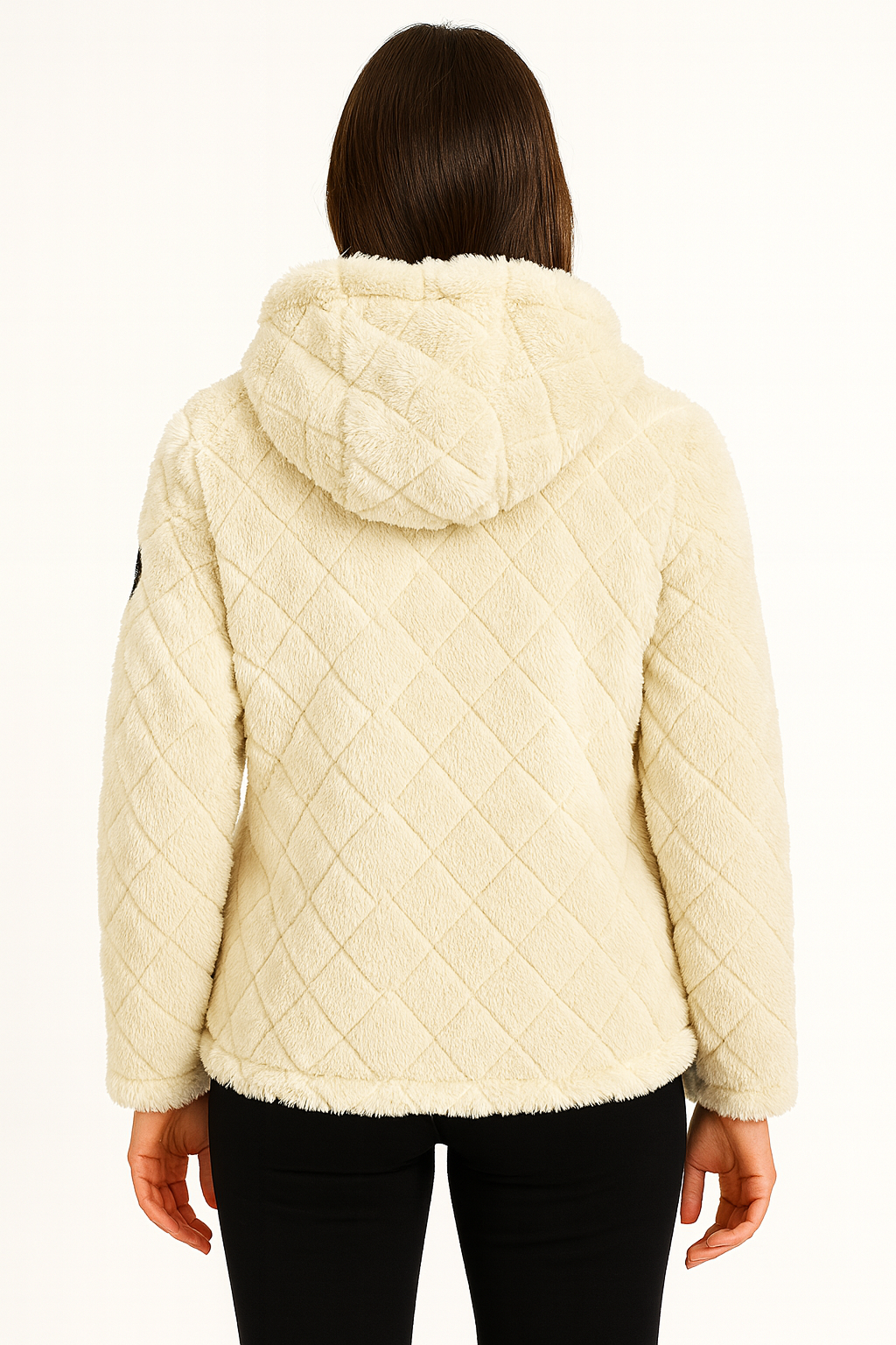 Gilet polaire femme à capuche