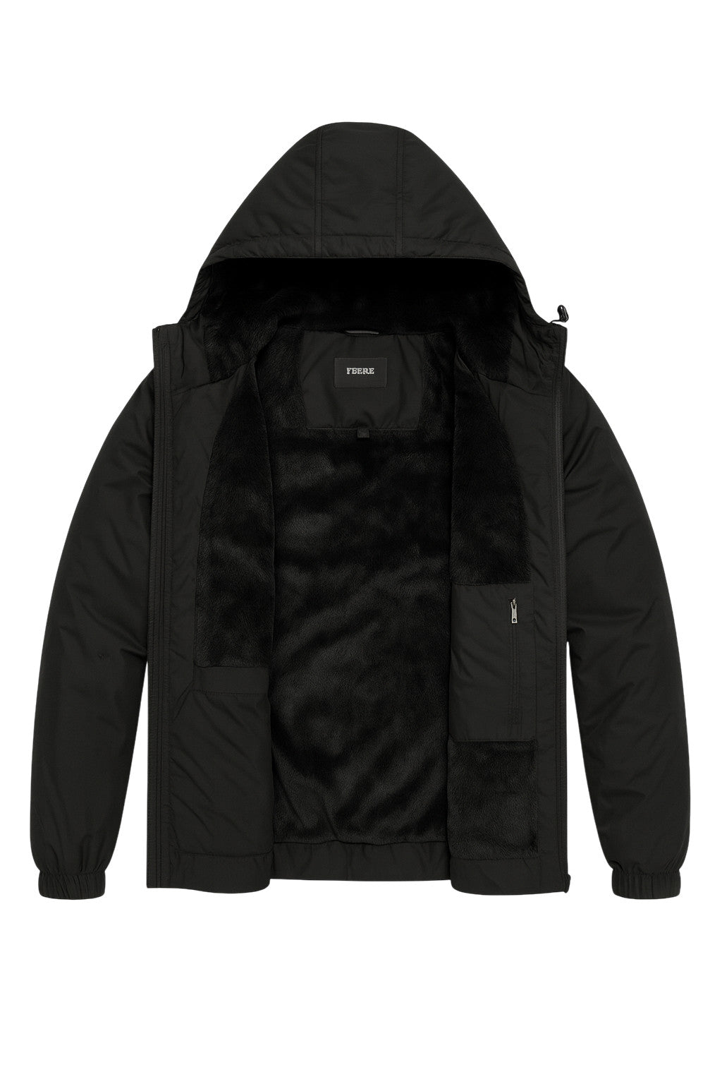 Blouson Homme à Capuche Doublé Polaire