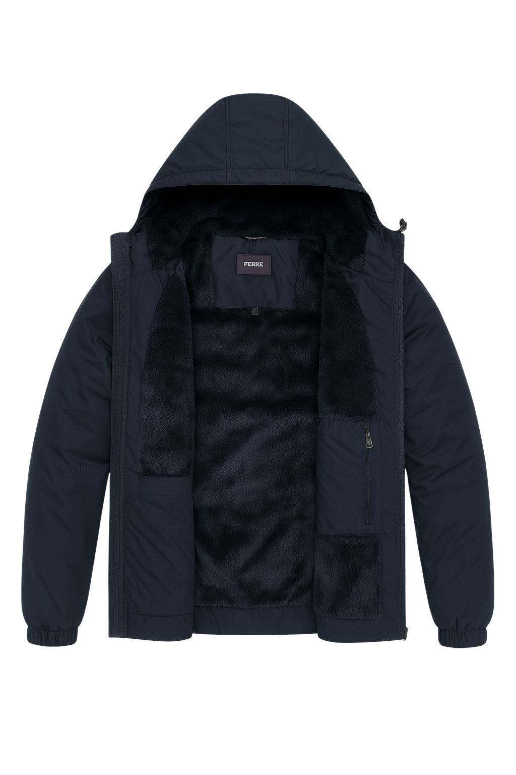 Blouson Homme à Capuche Doublé Polaire