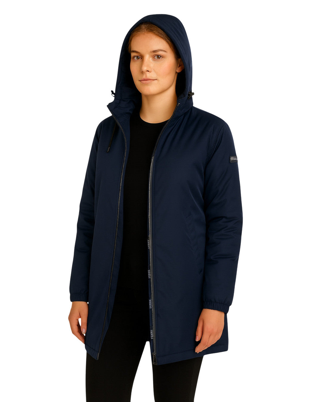 Manteau Long Femme à Capuche Doublé Polaire