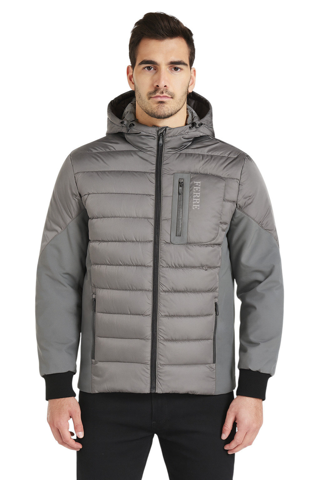 Blouson Homme Matelassé à Capuche