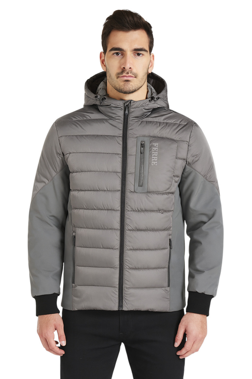 Blouson Homme Matelassé à Capuche