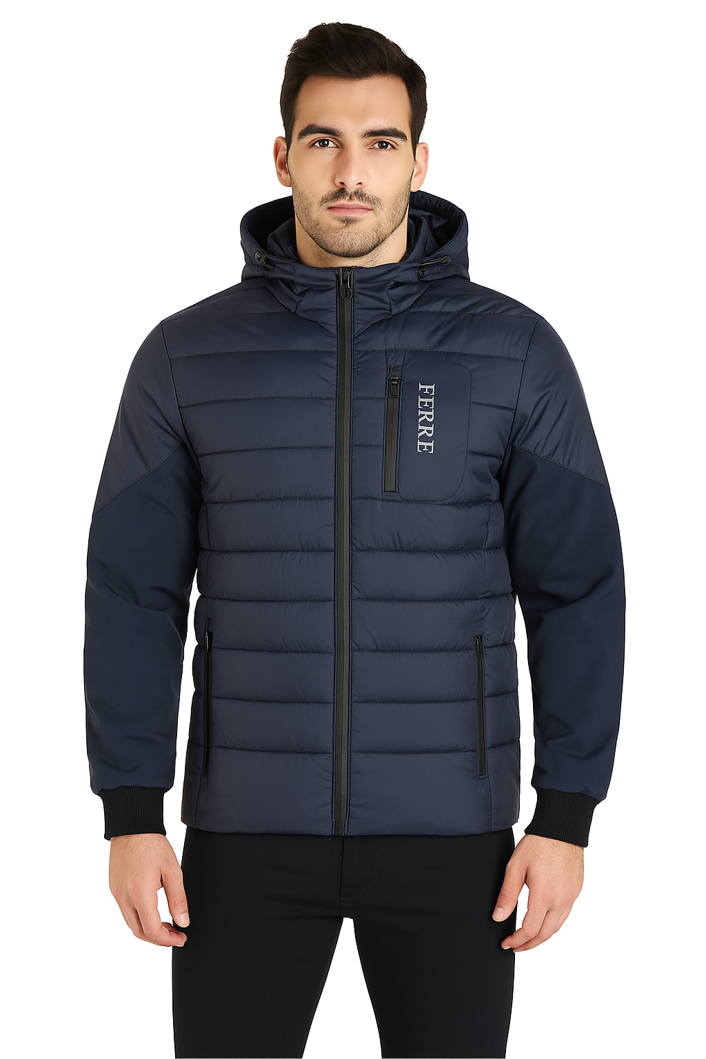 Blouson Homme Matelassé à Capuche