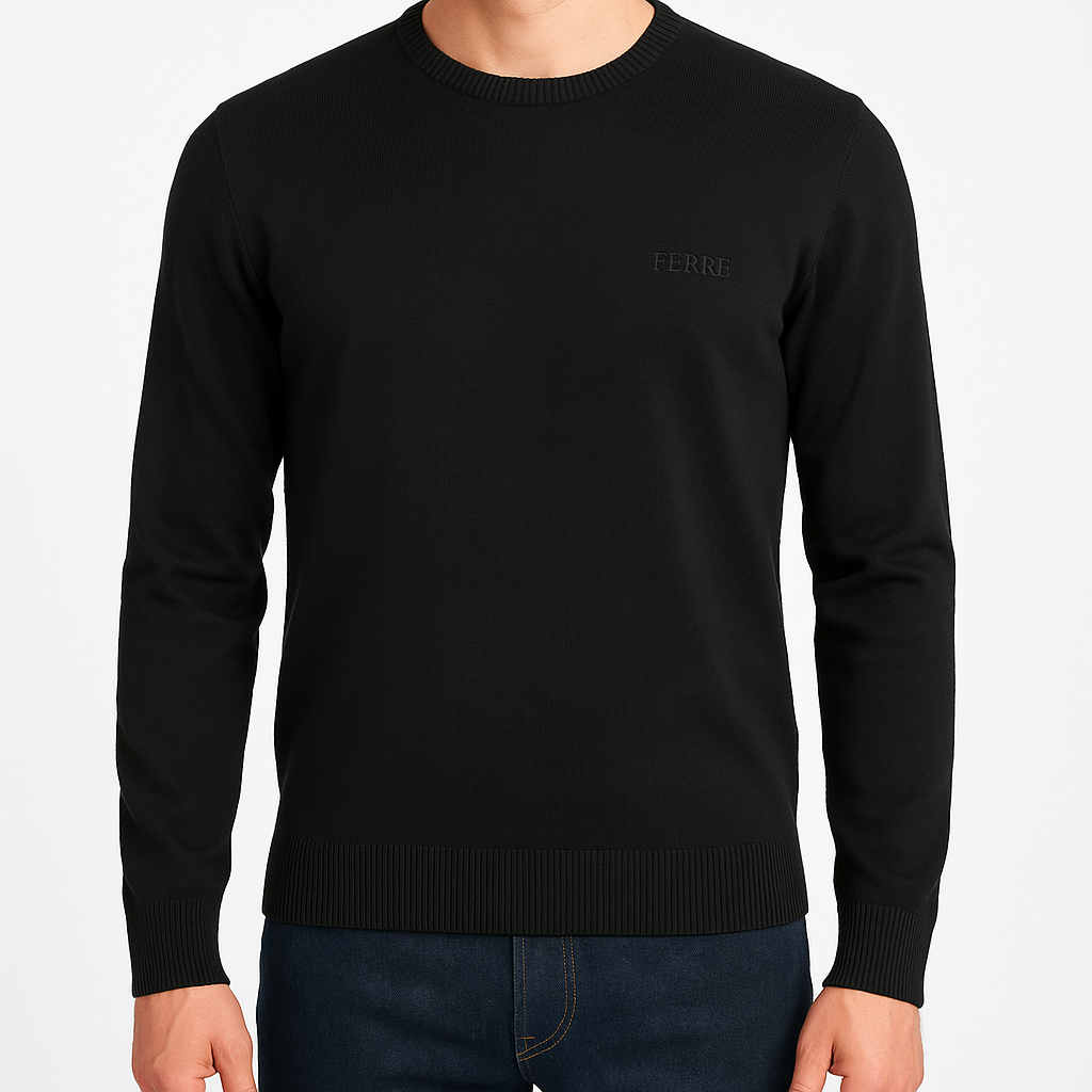 Pull Col Rond Homme
