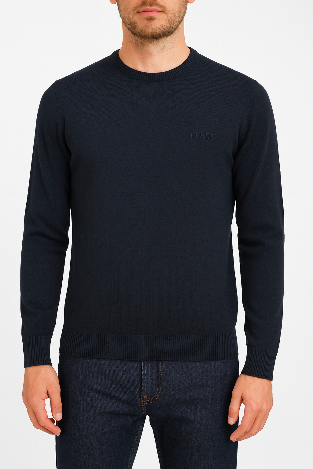 Pull Col Rond Homme
