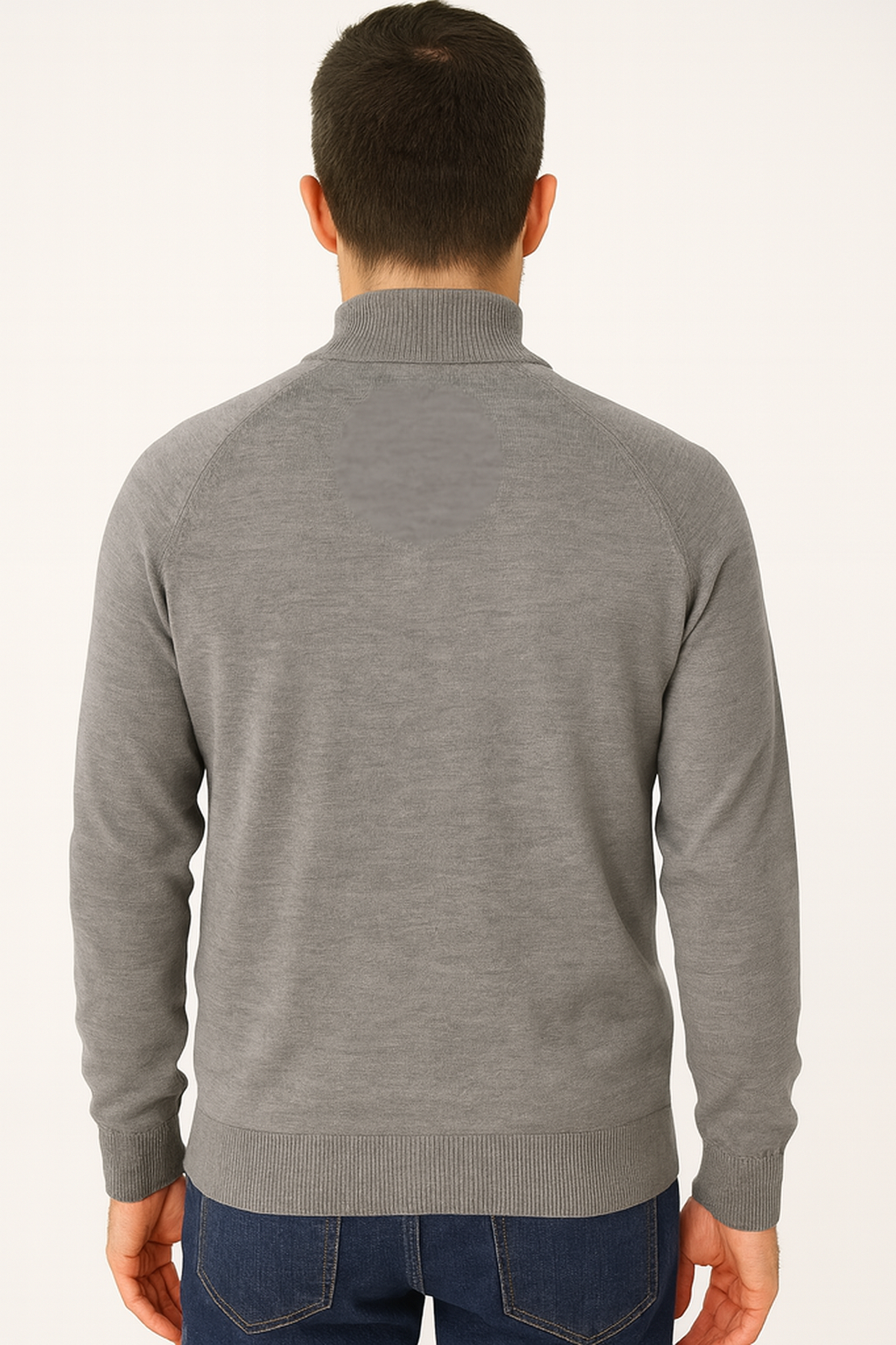 Pull Col Montant Demi-Zip