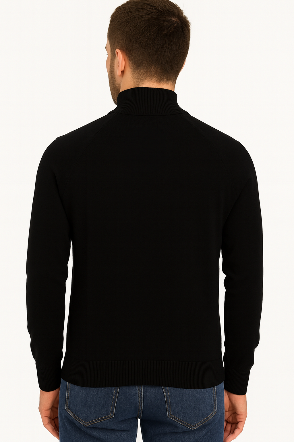 Pull Col Montant Demi-Zip