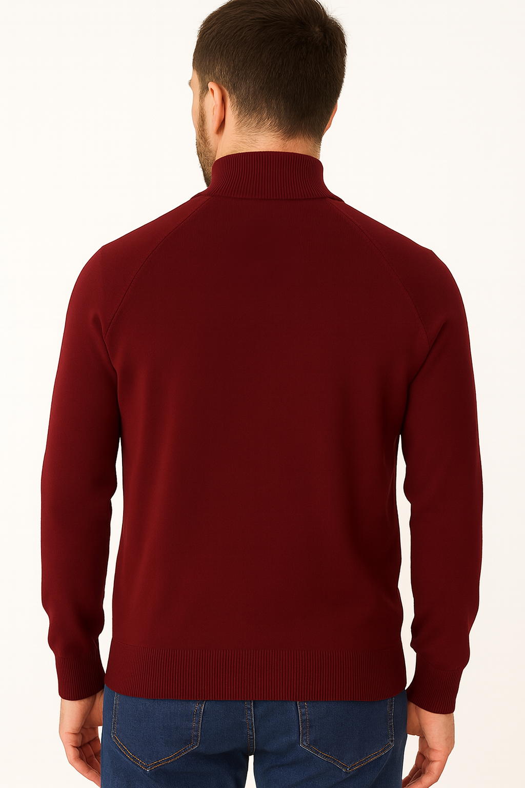 Pull Col Montant Demi-Zip
