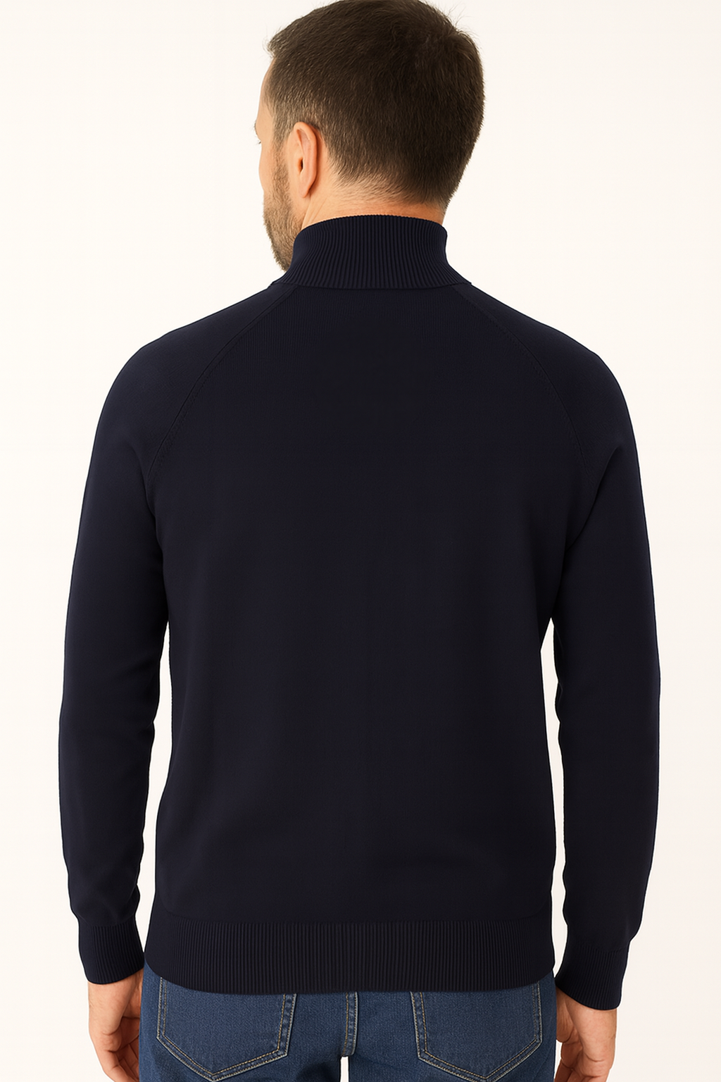 Pull Col Montant Demi-Zip