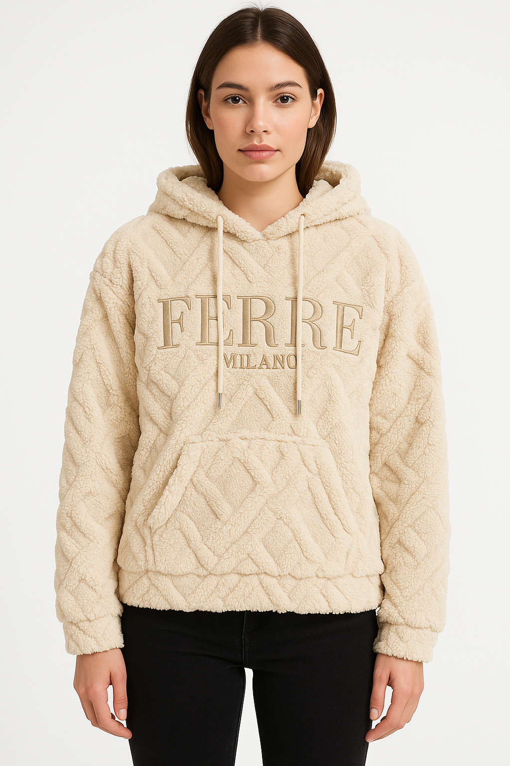 Sweat femme à capuche polaire