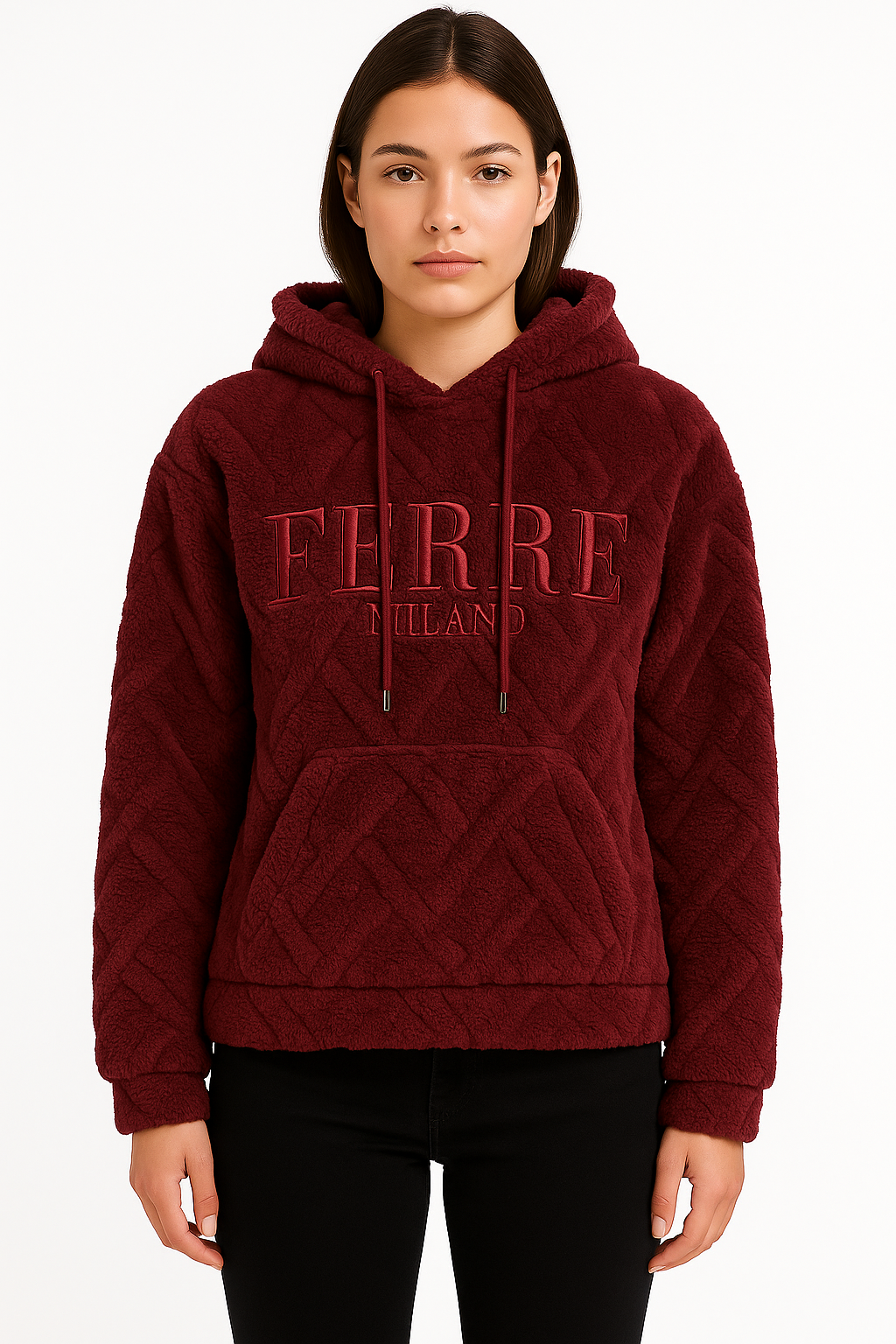 Sweat femme à capuche polaire