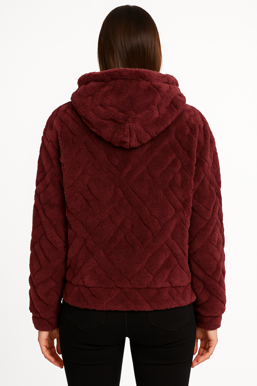 Sweat femme à capuche polaire