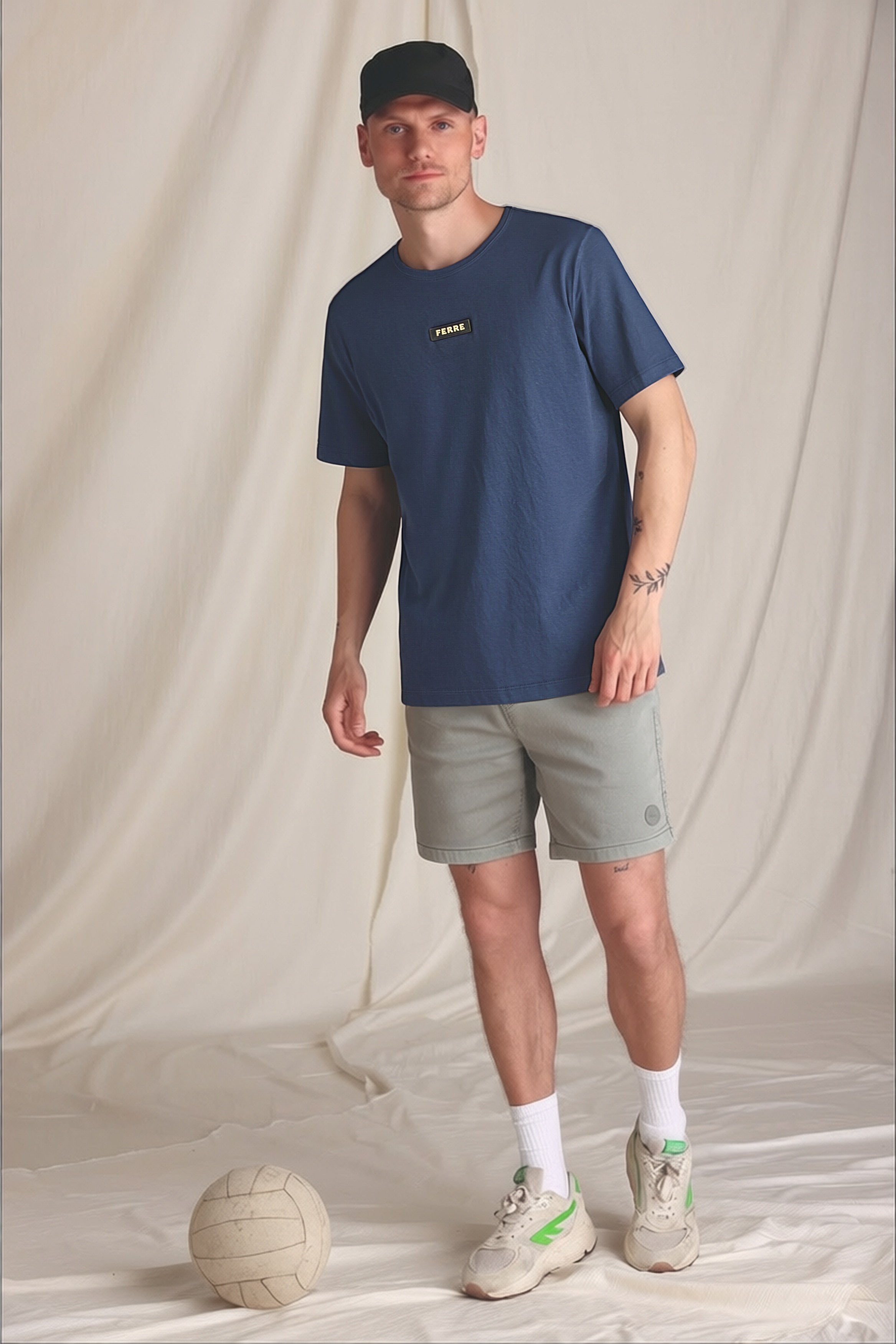 T-Shirt Curzio Homme – Vintage Indigo