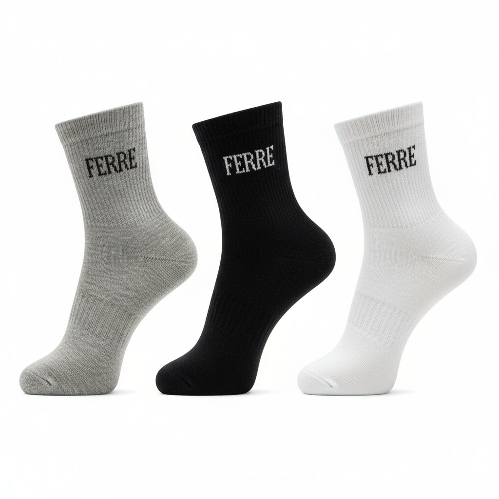Lot de 3 paires de chaussettes semi-montantes