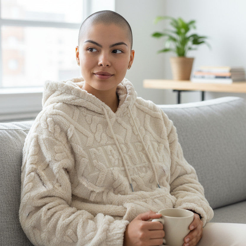 Sweat femme à capuche polaire