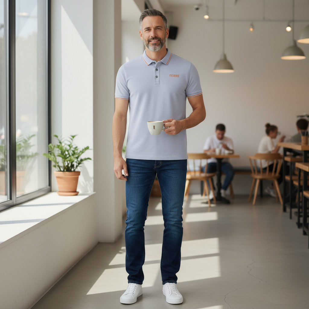 Polo manches courtes Liseret