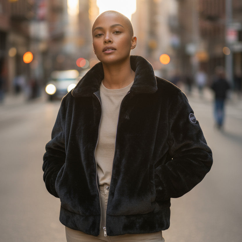 Veste Fourrure Femme